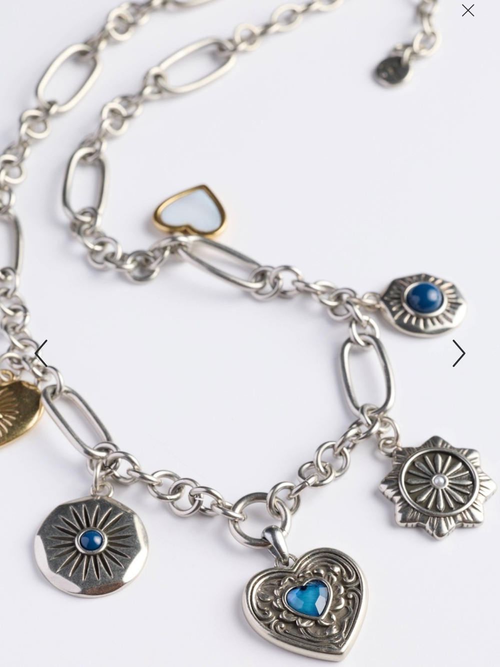 NWT Johnny Was Charm Necklace 🦋 🩵